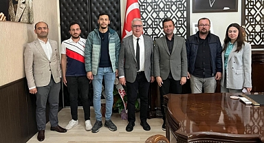 İnşaat Mühendisleri Odası Çanakkale Şubesi, Başkan Atılgan'a tebrik ziyareti gerçekleştirdi