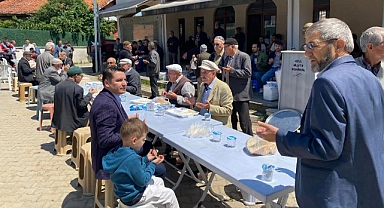Kaymakam Göktaş köy hayrına katıldı