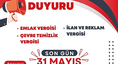 Konut vergisi ödemelerinde son gün 31 Mayıs!