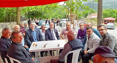Milletvekili Uz ve beraberindeki heyet köy hayırlarına katıldı