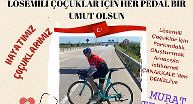 Murat Tecimen, lösemili çocuklar için pedal çevirecek