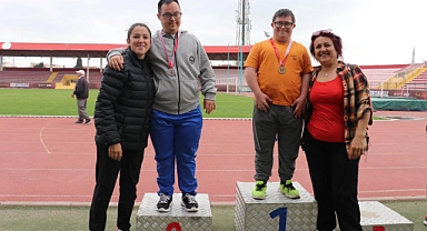 Özel sporcular atletizm il birinciliği heyecanla tamamlandı