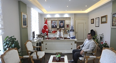 Vali Aktaş makamında Başkan Madak'ı ağırladı