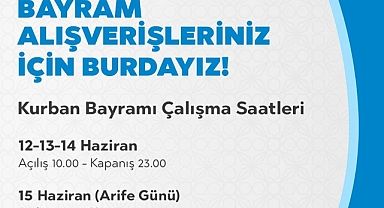 17Burda AVM Kurban Bayramı çalışma saatleri