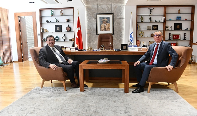 Başkan Arslan'dan Başkan Erkek'e ziyaret