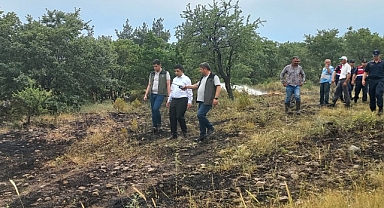 Bekirler köyünde meydana gelen yangın söndürüldü