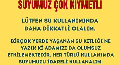 Bozcaada Belediyesi'nden su kullanımı konusunda önemli uyarı