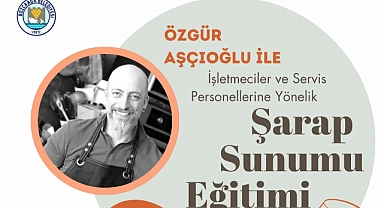 Bozcaada’da şarap sunum eğitimi
