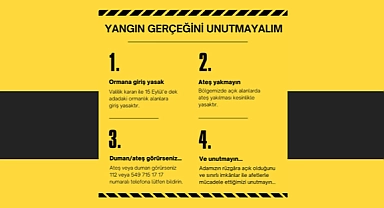 Bozcaada’da yangın uyarısı