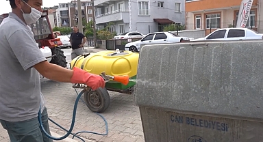 Çan'da Kurban Bayramı sonrası temizlik çalışmaları