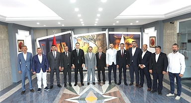 Çanakkale AKP il başkanlığından ziyaret mesaisi