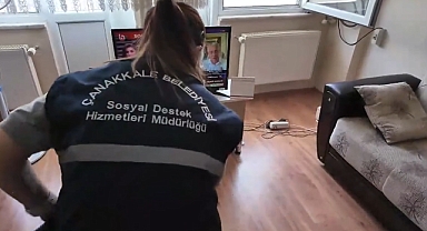 Çanakkale'de evde bakım hizmeti devam ediyor