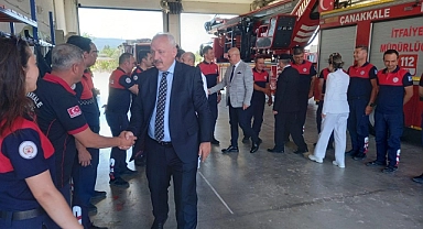 Görev başındaki personele Kurban Bayramı ziyareti