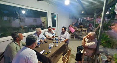 Güneşhan, Kumburun Köyü muhtarlarına destek ziyaretinde bulundu