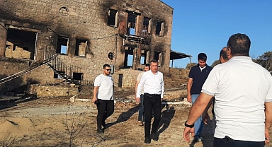 Milletvekili Ceylan'dan yangından etkilenen köylere ziyaret