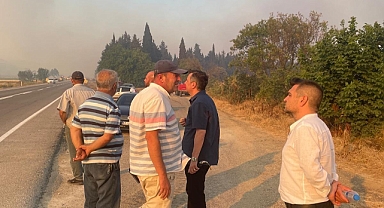 Milletvekili Ceylan yangın bölgesinde