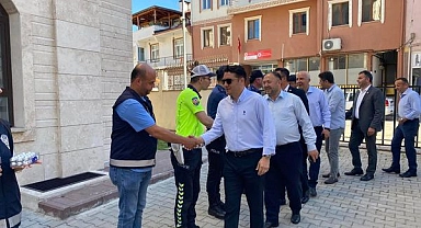 Yenice'de bayramlaşma töreni