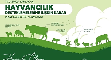 2024-2026 hayvancılık desteklemeleri yayımlandı