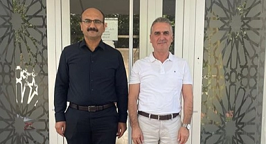 Abacı, Evreşe Belediye Başkanı Hakkı Uysal'a iade-i ziyarette bulundu