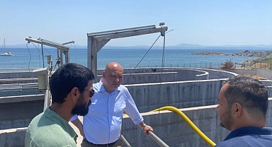 Başkan Göztepe, arıtma tesisinde incelemelerde bulundu