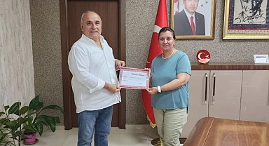 Bayramiç'te Akpınar Süt Ürünleri'ne teşekkür belgeleri verildi
