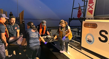 Bozcaada’da tıbbi tahliye