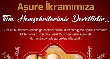 Çanakkale Belediyesi'nden aşure ikramı
