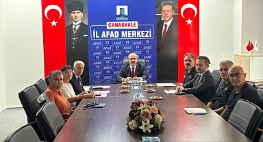 Çanakkale'de afet müdahale çalışmaları değerlendirildi