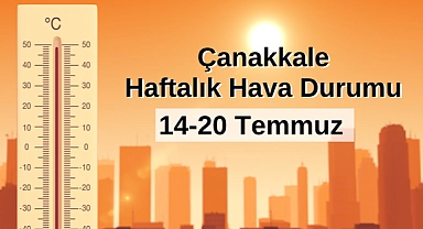 Çanakkale'de haftalık hava durumu