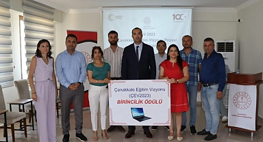 Çanakkale eğitim vizyonu 2023 projesi ödül töreni gerçekleştirildi