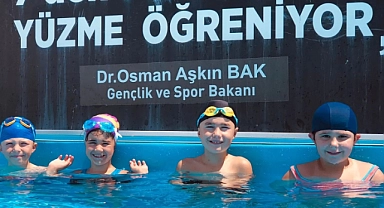 Çanakkale Gençlik ve Spor Müdürlüğü'nden Çan'da yüzme eğitimleri