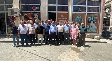 Dolu'dan Muhtarlar Derneği'ne veda ziyareti