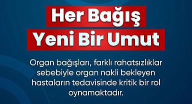 Her bağış yeni bir umut