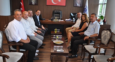 Kaymakam Dolu'dan Başkan Şen'e veda ziyareti