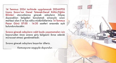KPSS lisans sınavı için nüfus müdürlükleri  açık olacak