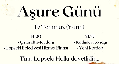 Lapseki Belediyesi'nden Aşure Günü etkinliği