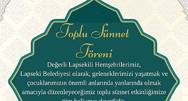 Lapseki Belediyesi'nden toplu sünnet etkinliği