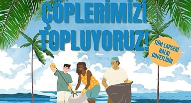 Lapseki'de çöpler toplanacak