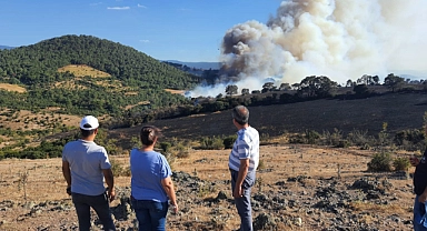 Saraycık Köyü’nde orman yangını incelemesi
