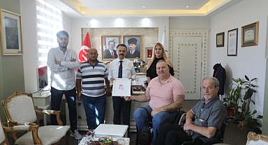 Türkiye Sakatlar Derneği Çanakkale Şubesi'nden Vali Aktaş'a veda ziyareti