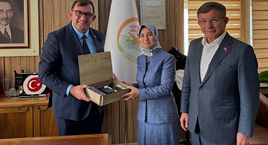 Başkan Atalay, Ahmet Davutoğlu ve heyetini ağırladı