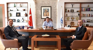 Başkan Erkek, misafirlerini ağırladı