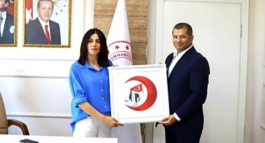 Başkan Madak'tan Müdür Hayta'ya hayırlı olsun ziyareti