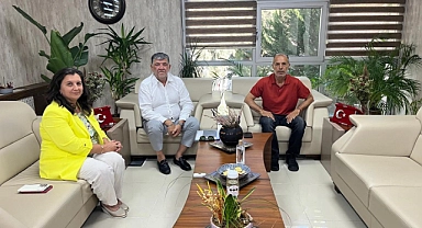 Başkan Ertuğrul'dan Müdür Türkarslan'a ziyaret