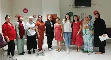 Biga Devlet Hastanesi gebe okulu anne-babaları doğuma hazırlıyor