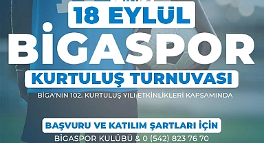 Biga'nın 102. Kurtuluş yılı futbol turnuvası başlıyor