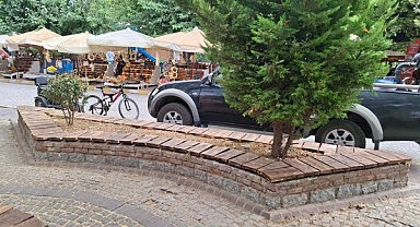 Bozcaada'da park yenilendi