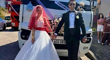 Çan’da görülen düğün şovuna büyük ilgi
