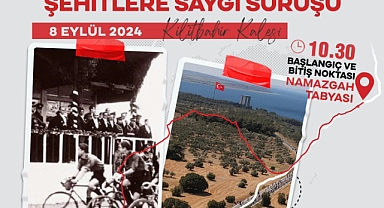Çanakkale'de 13. Şehitlere Saygı Bisiklet Sürüşü