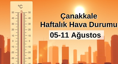Çanakkale haftalık hava durumu
